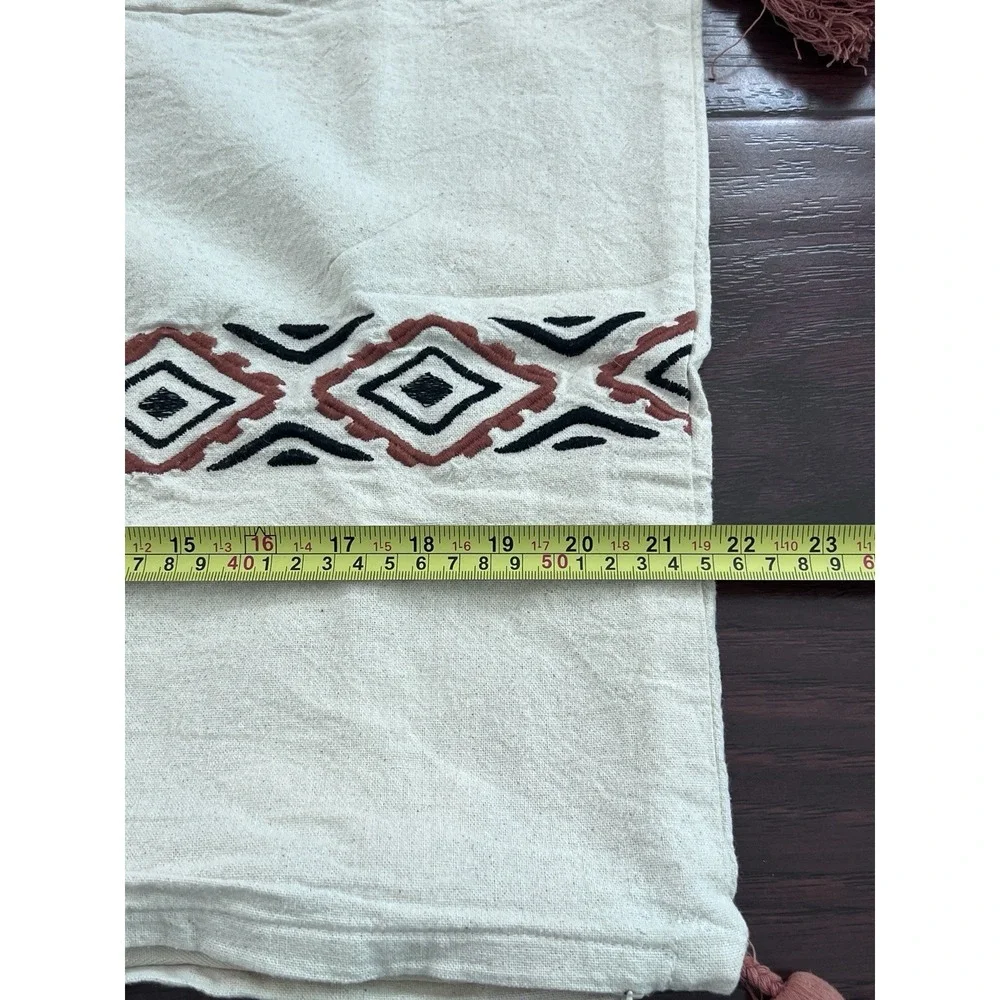 Ikea Jatteslide Southwest Accent Pillow Cover Tassels‎ Neutral Western 16
